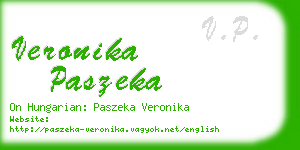 veronika paszeka business card